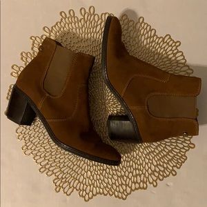 Anne Klein Suede Ankle Booties (S11)